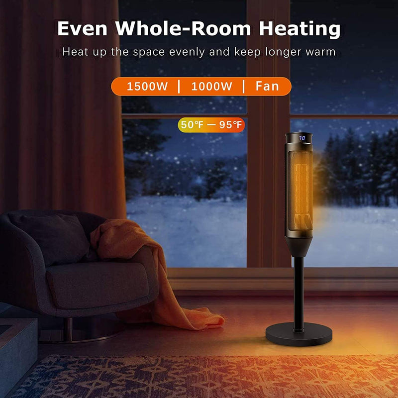 BOSSIN Fast-Heating Tower Electric Space Heater with Thermostat and Timer SP02 Vitesse Home