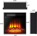 BOSSIN 18 Inch Electric Fireplace Insert with Touch Screen&Remote Control