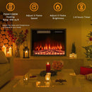 BOSSIN 23 Inch Electric Fireplace Insert with Touch Screen&Remote Control