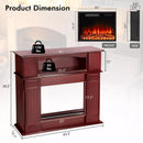 BOSSIN 43" Electric Fireplace with Mantel