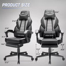 BOSSIN Heavy Duty PC Gaming Chair with Footrest, Design for Big Guy BGC01 Vitesse Home