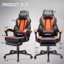 BOSSIN Big and Tall Heavy Duty PC Gaming Chair, Ergonomic Video Game Chairs with Footrest