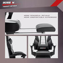 BOSSIN Big and Tall Heavy Duty PC Gaming Chair, Ergonomic Video Game Chairs with Footrest