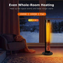 BOSSIN Ceramic Quiet-Heating Electric Space Heater with Thermostat and Timer SP01 Vitesse Home