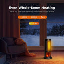 BOSSIN Ceramic Quiet-Heating Electric Space Heater with Thermostat and Timer SP01 Vitesse Home