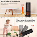 BOSSIN Ceramic Quiet-Heating Electric Space Heater with Thermostat and Timer SP01 Vitesse Home