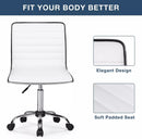 BOSSIN Mid-Back Height Adjustable Office Chair, Armless Swivel Task Chair OF05 Vitesse Home