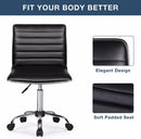BOSSIN Mid-Back Height Adjustable Office Chair, Armless Swivel Task Chair OF05 Vitesse Home