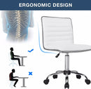 BOSSIN Mid-Back Height Adjustable Office Chair, Armless Swivel Task Chair OF05 Vitesse Home
