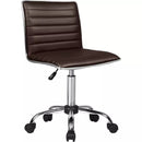 BOSSIN Mid-Back Height Adjustable Office Chair, Armless Swivel Task Chair OF05 Vitesse Home