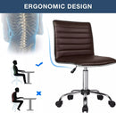 BOSSIN Mid-Back Height Adjustable Office Chair, Armless Swivel Task Chair OF05 Vitesse Home