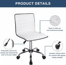 BOSSIN Mid-Back Height Adjustable Office Chair, Armless Swivel Task Chair OF05 Vitesse Home