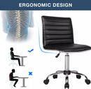 BOSSIN Mid-Back Height Adjustable Office Chair, Armless Swivel Task Chair OF05 Vitesse Home