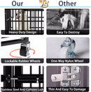 LEMBERI 48/38 inch Heavy Duty Indestructible Metal Dog Crate DC01