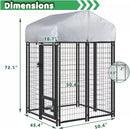 Vitesse 4x4x6 FT Outdoor Large Dog Kennel PLB02 Vitesse Home