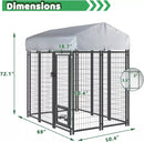 Vitesse 6x4x6 FT Outdoor Large Dog Kennel PLB02 Vitesse Home