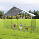 LEMBERI Large Metal Chicken Coop with Waterproof and Anti-UV Cover CC01
