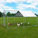 LEMBERI Large Metal Chicken Coop with Waterproof and Anti-UV Cover CC01