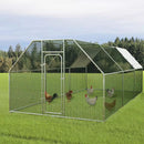 LEMBERI Large Metal Chicken Coop with Waterproof and Anti-UV Cover CC02