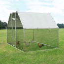 LEMBERI Large Metal Chicken Coop with Waterproof and Anti-UV Cover CC02