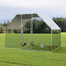 LEMBERI Large Metal Chicken Coop with Waterproof and Anti-UV Cover CC02
