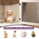 OFIKA Corner Dog Crate Furniture with Metal Mesh DH02 Vitesse Home