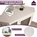 OFIKA Corner Dog Crate Furniture with Metal Mesh DH02 Vitesse Home