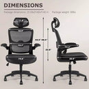 OFIKA Ergonomic Office Chair, High Back Mesh Desk Chair with Adjustable Headrest Vitesse Home