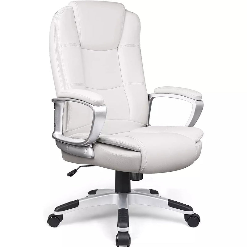 OFIKA High Back Heavy Duty Executive Office PC Chair, 400LBS 8Hours, White OFC01 Vitesse Home