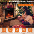 PUKAMI 36 inch Freestanding Stone Fireplace Heater TV Stand