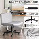 PUKAMI Armless Office Desk Chair with Wheels