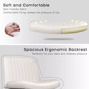 PUKAMI Armless Office Desk Chair with Wheels