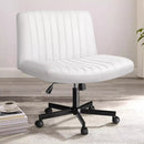 PUKAMI Armless Office Desk Chair with Wheels