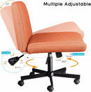 PUKAMI Armless Office Desk Chair with Wheels
