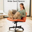 PUKAMI Armless Office Desk Chair with Wheels