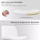 PUKAMI Armless Office Desk Chair with Wheels