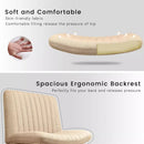 PUKAMI Armless Swivel Office Chair, Height Adjustable Wide Seat Vanity Chair OF06 Vitesse Home