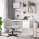 PUKAMI Armless Swivel Office Chair, Height Adjustable Wide Seat Vanity Chair OF06 Vitesse Home