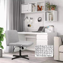 PUKAMI Armless Swivel Office Chair, Height Adjustable Wide Seat Vanity Chair OF06 Vitesse Home