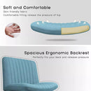 PUKAMI Armless Swivel Office Chair, Height Adjustable Wide Seat Vanity Chair OF06 Vitesse Home