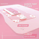 Vitesse 40" Cute Pink T-Shaped Small Gaming Desk with Headphone Hook TD05 Vitesse Home