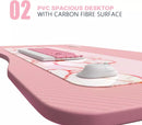 Vitesse 40 inch T-Shaped Small Gaming Desk, Pink gaming desk with Headphone Hook