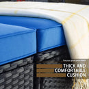 Vitesse 5/7 Pieces L Shaped Modular Patio Furniture Sets with Ottoman