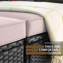 Vitesse 5/7 Pieces L Shaped Modular Patio Furniture Sets with Ottoman