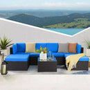 Vitesse 5/7 Pieces L Shaped Modular Patio Furniture Sets with Ottoman
