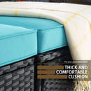 Vitesse 5/7 Pieces L Shaped Modular Patio Furniture Sets with Ottoman