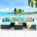 Vitesse 5/7 Pieces L Shaped Modular Patio Furniture Sets with Ottoman