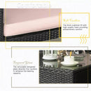 Vitesse 5/7 Pieces L Shaped Modular Patio Furniture Sets with Ottoman