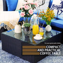 Vitesse 5/7 Pieces L Shaped Modular Patio Furniture Sets with Ottoman PF01