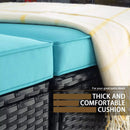 Vitesse 5/7 Pieces L Shaped Modular Patio Furniture Sets with Ottoman PF01